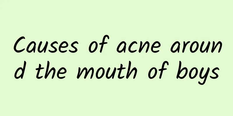 Causes of acne around the mouth of boys
