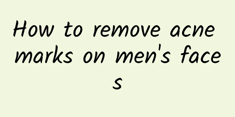 How to remove acne marks on men's faces