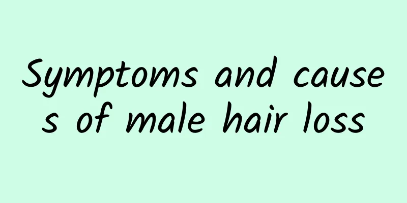 Symptoms and causes of male hair loss