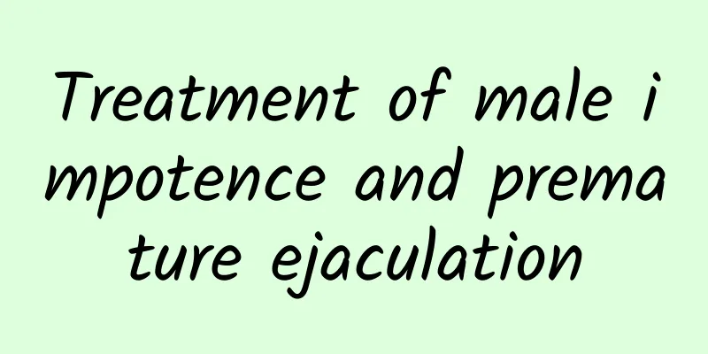 Treatment of male impotence and premature ejaculation