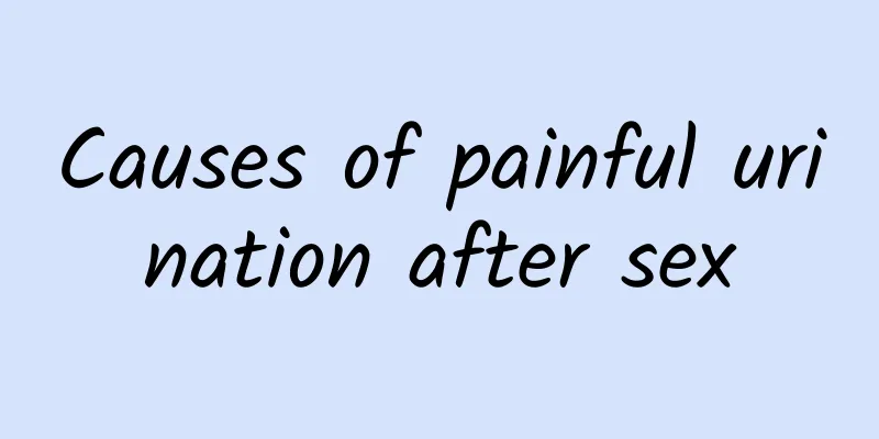 Causes of painful urination after sex