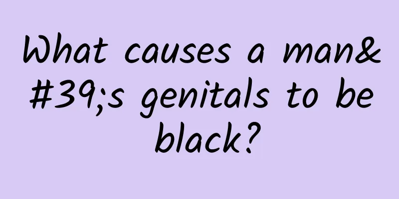 What causes a man's genitals to be black?