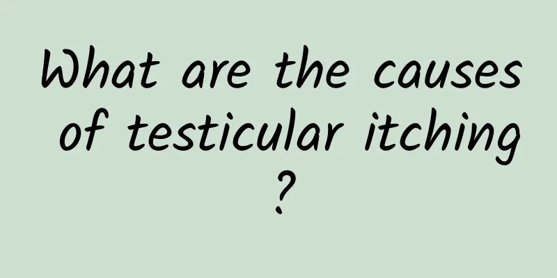 What are the causes of testicular itching?