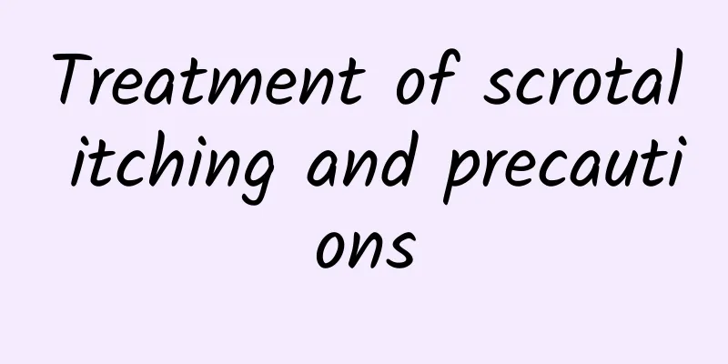 Treatment of scrotal itching and precautions
