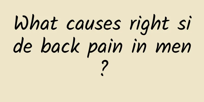 What causes right side back pain in men?