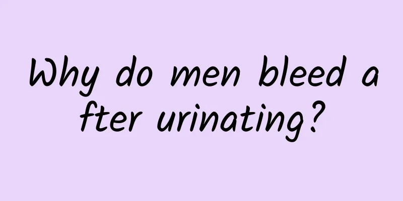 Why do men bleed after urinating?