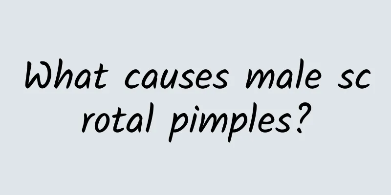 What causes male scrotal pimples?