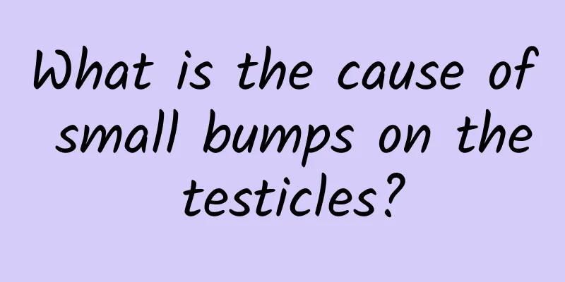 What is the cause of small bumps on the testicles?