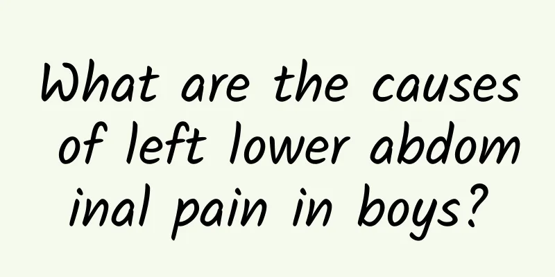 What are the causes of left lower abdominal pain in boys?