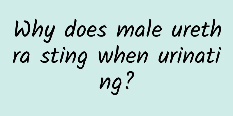 Why does male urethra sting when urinating?