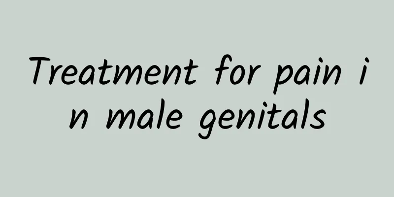 Treatment for pain in male genitals