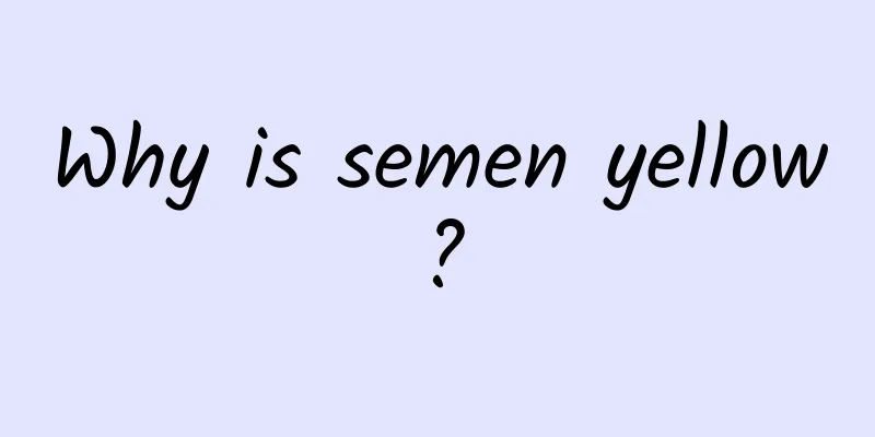 Why is semen yellow?