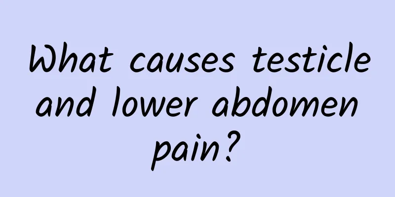 What causes testicle and lower abdomen pain?