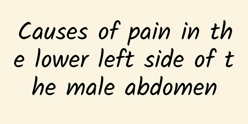 Causes of pain in the lower left side of the male abdomen