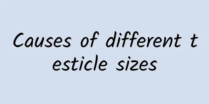 Causes of different testicle sizes
