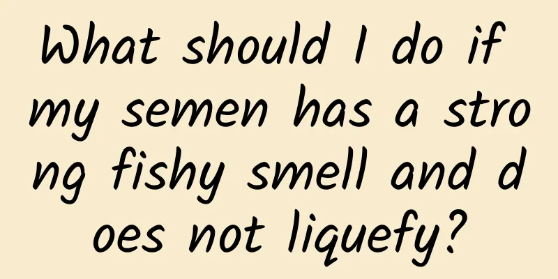 What should I do if my semen has a strong fishy smell and does not liquefy?