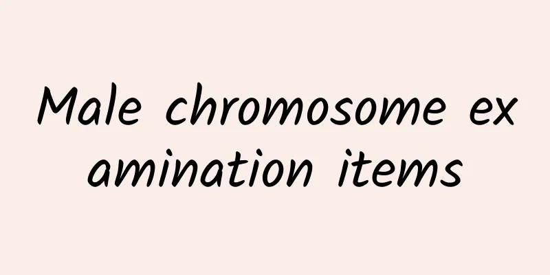 Male chromosome examination items