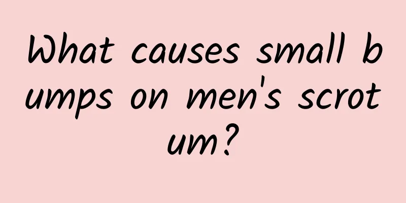 What causes small bumps on men's scrotum?