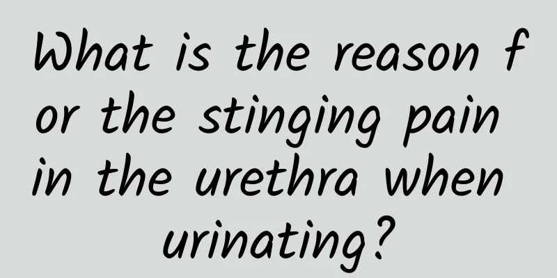 What is the reason for the stinging pain in the urethra when urinating?