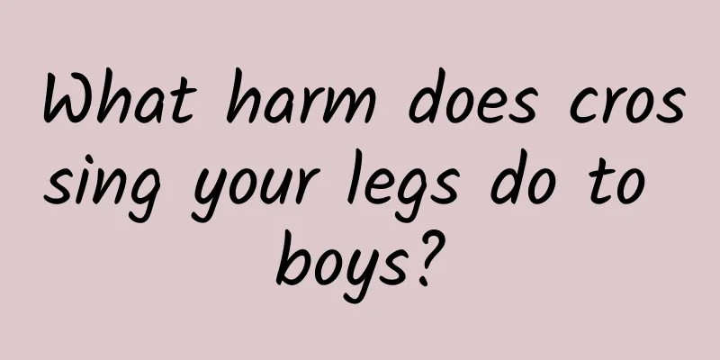 What harm does crossing your legs do to boys?