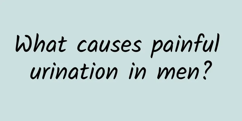 What causes painful urination in men?