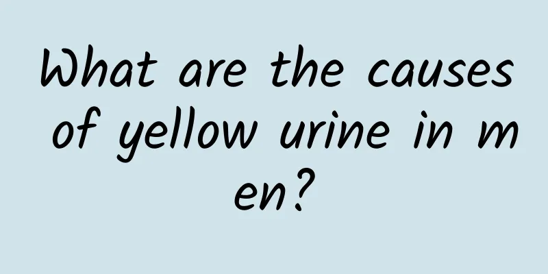 What are the causes of yellow urine in men?