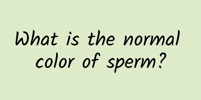 What is the normal color of sperm?