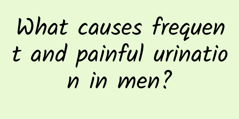 What causes frequent and painful urination in men?