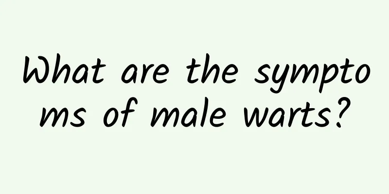 What are the symptoms of male warts?