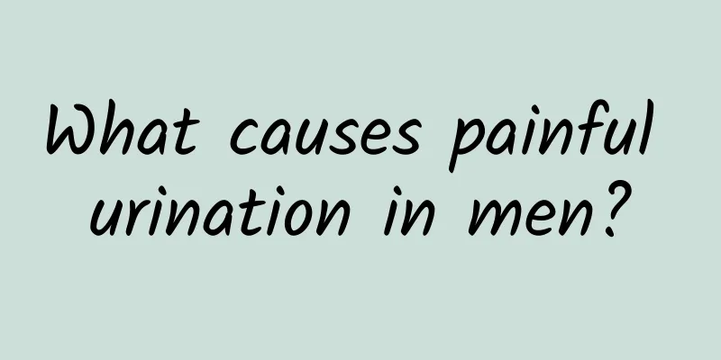 What causes painful urination in men?