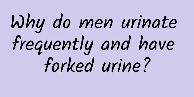 Why do men urinate frequently and have forked urine?
