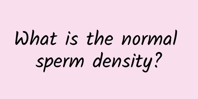 What is the normal sperm density?