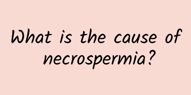What is the cause of necrospermia?