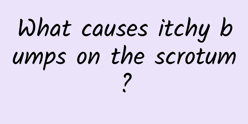 What causes itchy bumps on the scrotum?