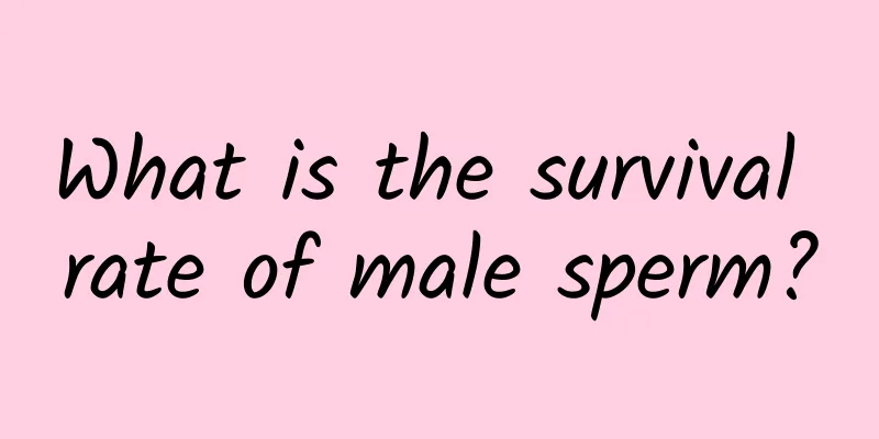 What is the survival rate of male sperm?