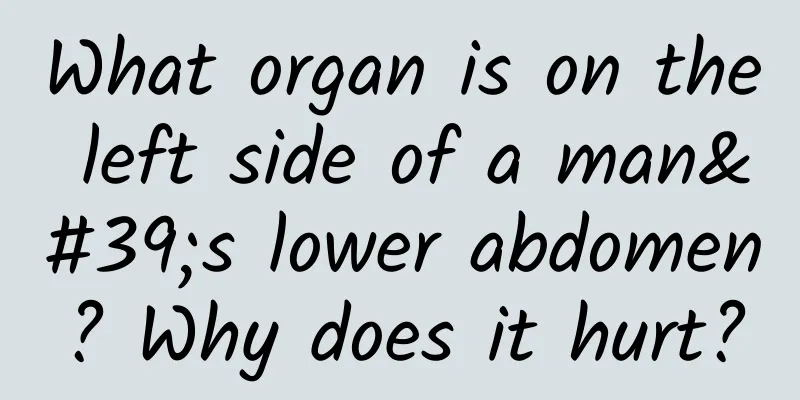 What organ is on the left side of a man's lower abdomen? Why does it hurt?