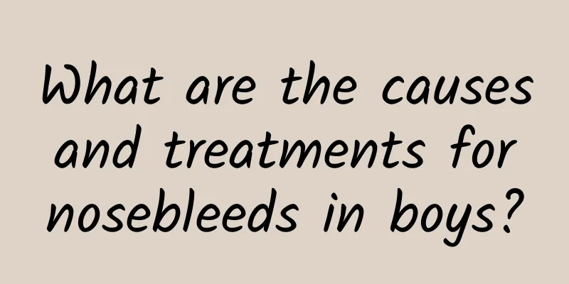 What are the causes and treatments for nosebleeds in boys?