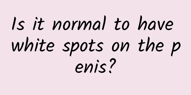 Is it normal to have white spots on the penis?
