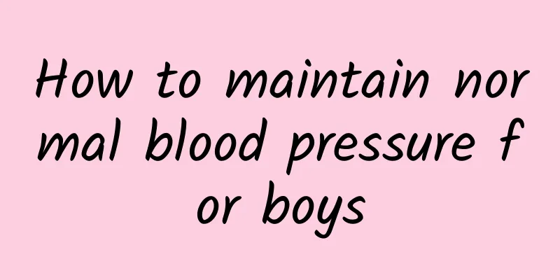 How to maintain normal blood pressure for boys