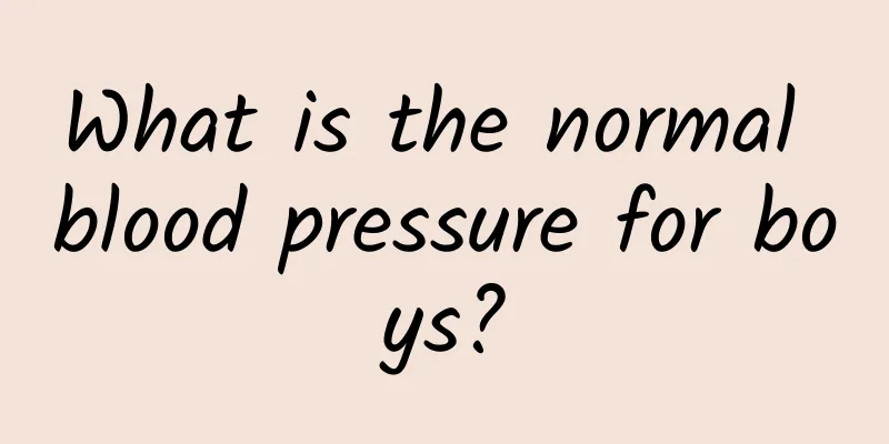 What is the normal blood pressure for boys?