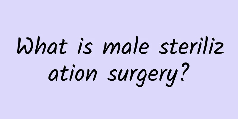 What is male sterilization surgery?