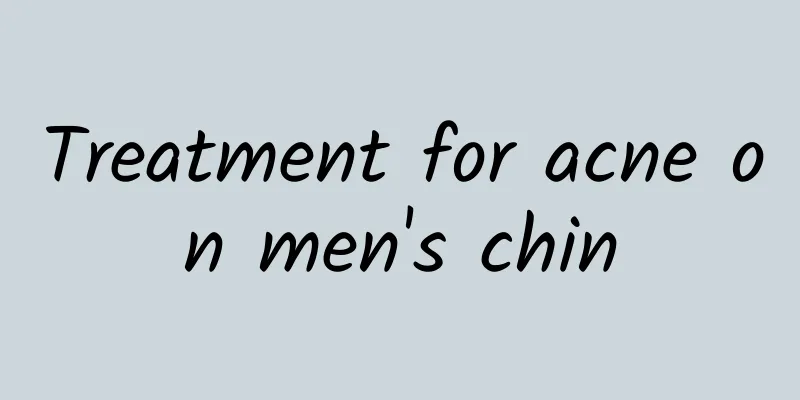 Treatment for acne on men's chin