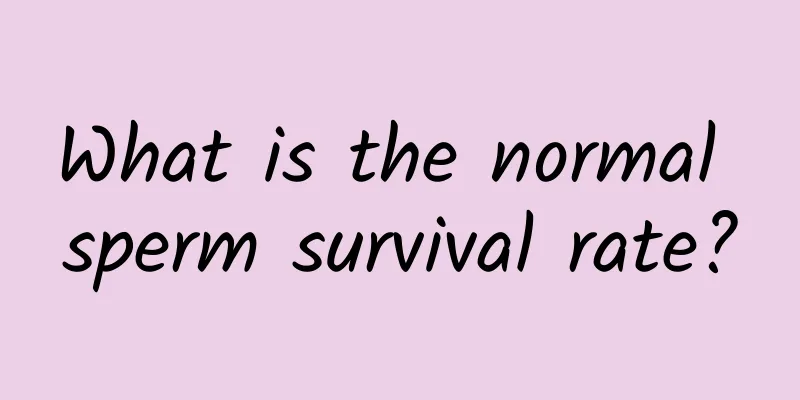 What is the normal sperm survival rate?