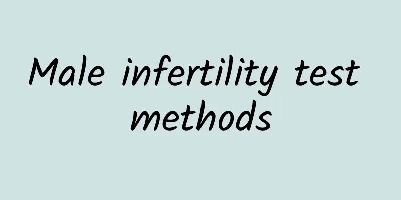 Male infertility test methods