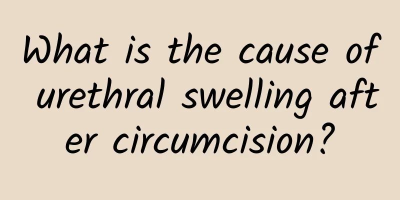 What is the cause of urethral swelling after circumcision?