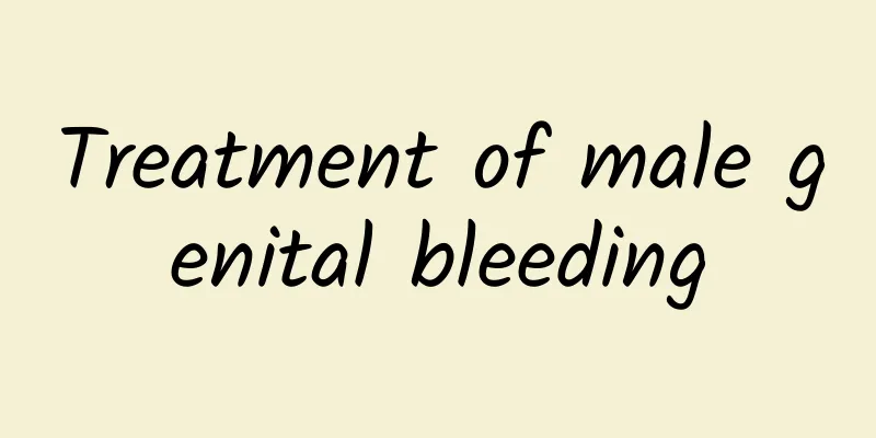 Treatment of male genital bleeding