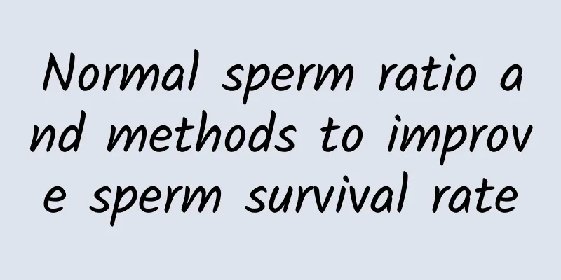 Normal sperm ratio and methods to improve sperm survival rate