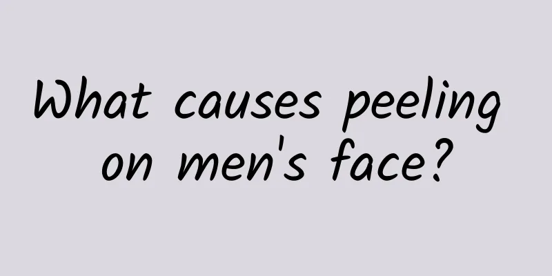What causes peeling on men's face?