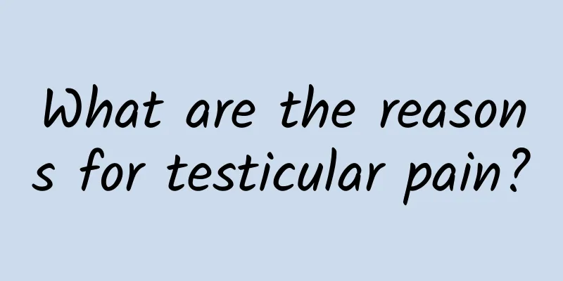 What are the reasons for testicular pain?