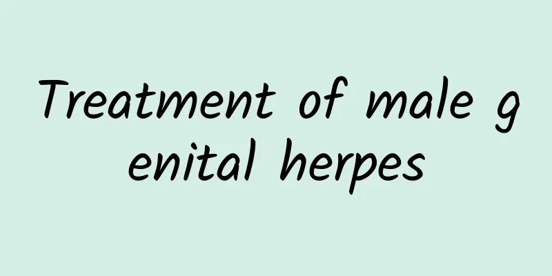 Treatment of male genital herpes